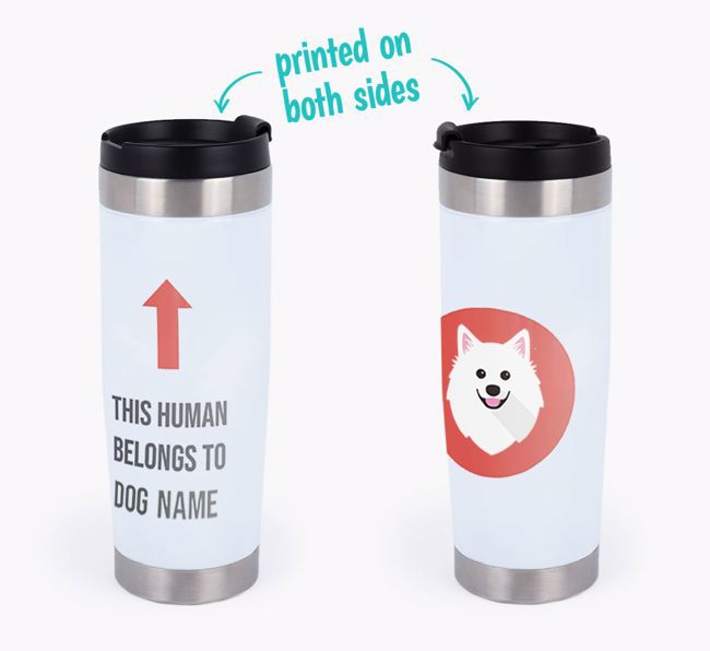 'This Human Belongs to...' - Personalized {breedFullName} Travel Mug